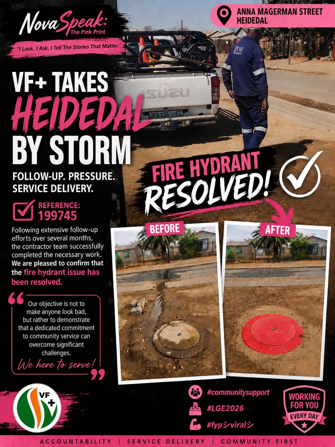 VF+ Takes Service Delivery Fight to Heidedal — But the Real Test Is Whether It Lasts